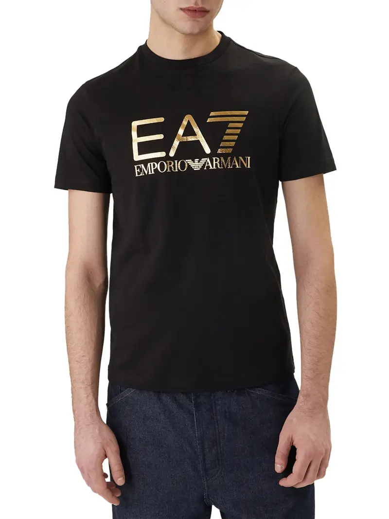 t-shirt ea7 da uomo - nero