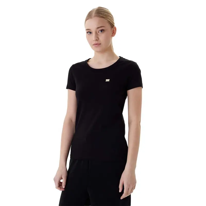 T-Shirt Logo Core Nero Donna L