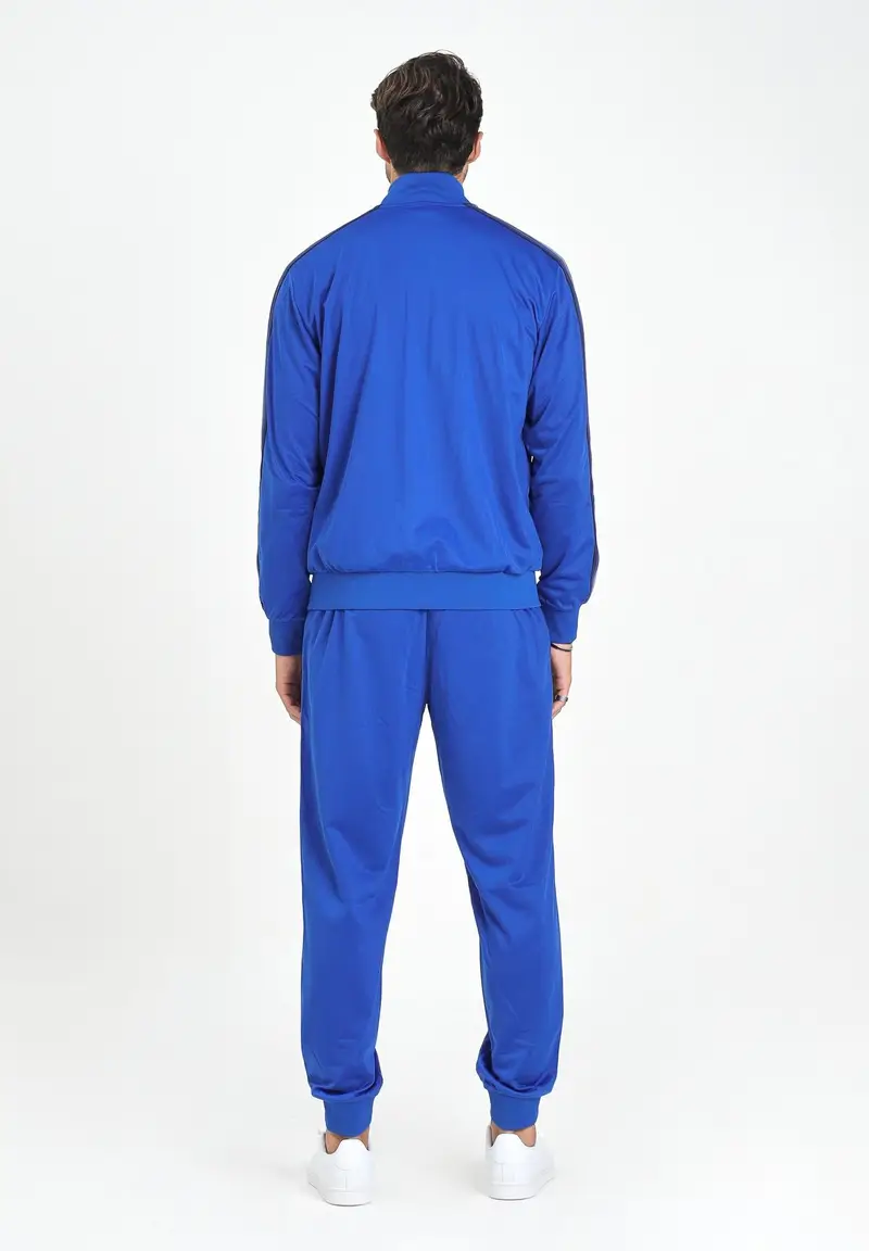 EA7 Tuta blu elettrico da uomo con logo miniatura 2