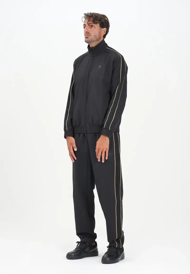 Tuta Soccer nera da uomo