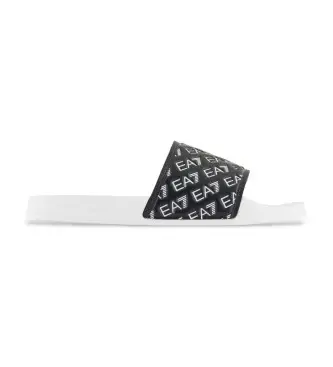 unisex 7X000109_AF15125 Infradito nere con logo All Over (35), Nero, Basso, Nessuno, Casual, Beachwear