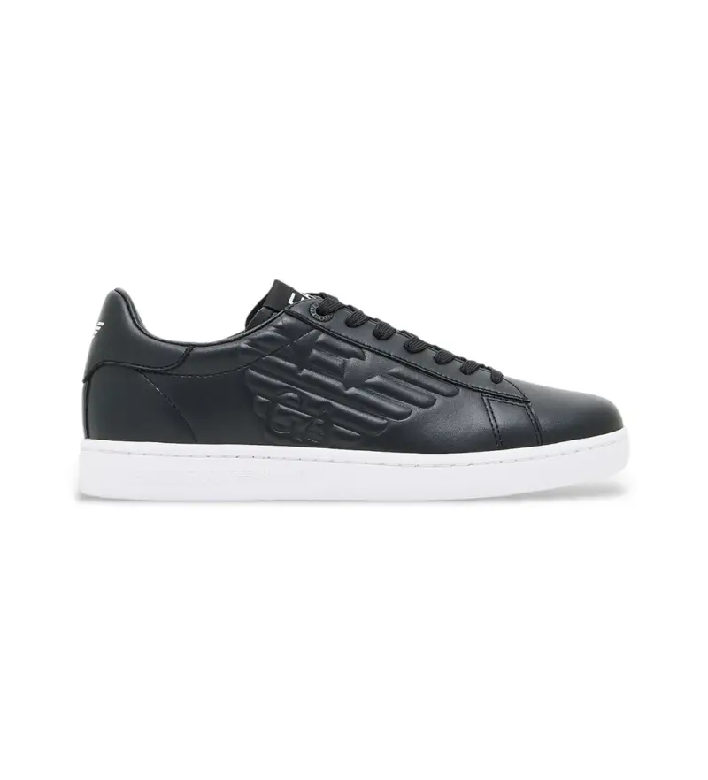 unisex. 7X000331_AF10848 Classiche sneakers nere CC (35 3), Pelle, Nero, Basso, Stringhe, Casual