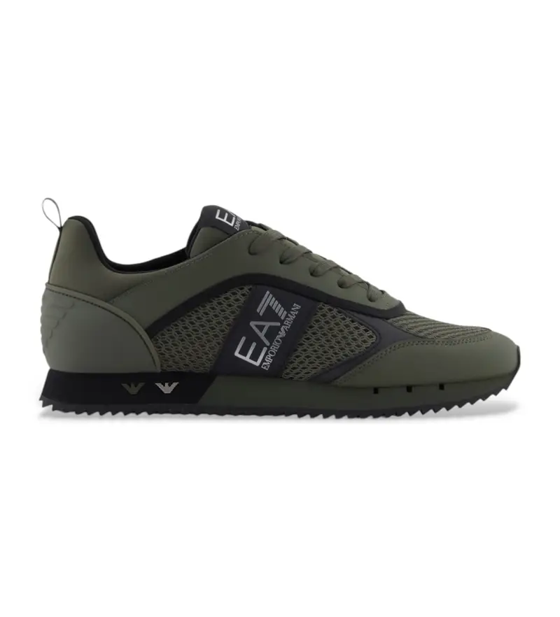 unisex. 7X000334_AF18610 Sneakers verdi con lacci bianchi e neri (38), Basso, Stringhe, Casual, Verde