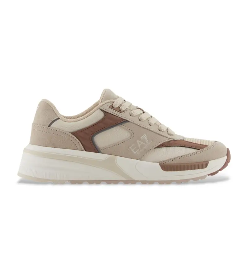 unisex 7X000359_AF19081 Sneakers Carter in pelle beige (36), Basso, Stringhe, Casual