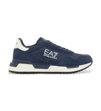 unisex 7X000380_AF19175 Sneakers blu navy vintage (47 3), Nero, Tessuto, a cm, Stringhe, Sportivo
