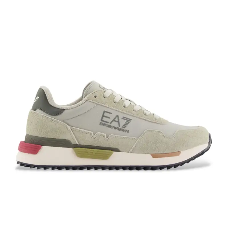 unisex 7X000380_AF19175 Sneakers in pelle vintage beige (38), Basso, Stringhe, Casual