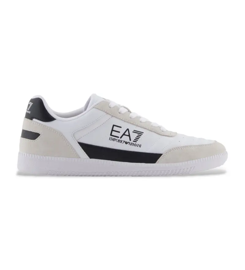 unisex. 7X000406_AF19827 Sneakers in pelle bianca Heritage (35 3), Bianco, Basso, Stringhe, Casual