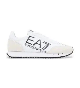 unisex 7X000541_AF18609 Sneakers bianche vintage (44), Nero, Bianco, Tessuto, Basso, Stringhe, Sportivo Pelle