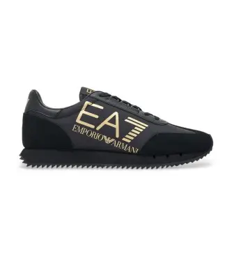unisex 7X000541_AF18609 Sneakers vintage bianche e nere (35 3), Nero, a cm, Stringhe, Sportivo