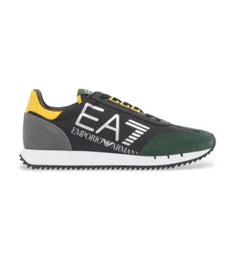 unisex 7X000541_AF18609 Sneakers vintage bianche e nere (44 3), Nero, Tessuto, Basso, Stringhe, Casual Pelle