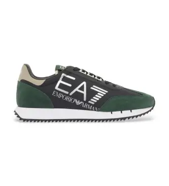 unisex 7X000541_AF18609 Sneakers vintage bianche e nere (44), Nero, Basso, Stringhe, Sportivo