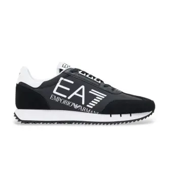 unisex 7X000541_AF18609 Sneakers vintage bianche e nere (44), Nero, Tessuto, Basso, Stringhe, Casual Pelle