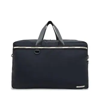 unisex 7X000635_AF23098 Borsa sportiva nera con tracolla con logo (OSFA), Nero, Casual, Sportivo, Sportswear, Multisport