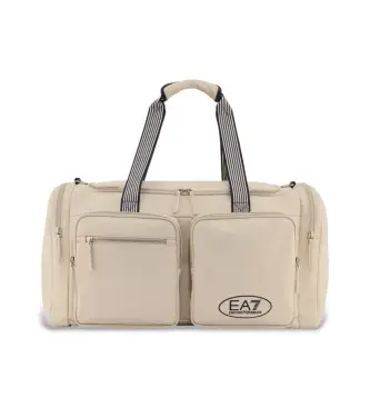 unisex 7X000732_AF23200 Borsa sportiva beige con tracolla regolabile (OSFA), Casual, Sportivo, Sportswear, Multisport