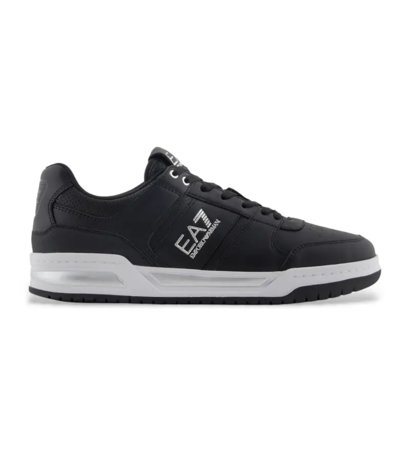 unisex. X8X234_XK422 Sneaker Court in pelle nera (44), Basso, Stringhe, Casual, Sportivo, Tennis / Paddle tennis, Multisport