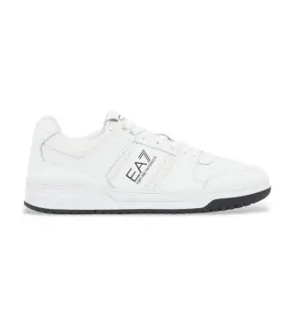 unisex X8X234_XK422 Sneakers in pelle Baseline, bianco, nero (44), Basso, Stringhe, Casual