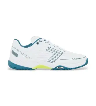 unisex X8X242_XK438 Scarpe da tennis in terra battuta bianca (44), Bianco, Basso, Stringhe, Casual, Sportivo, Tennis / Paddle tennis, M