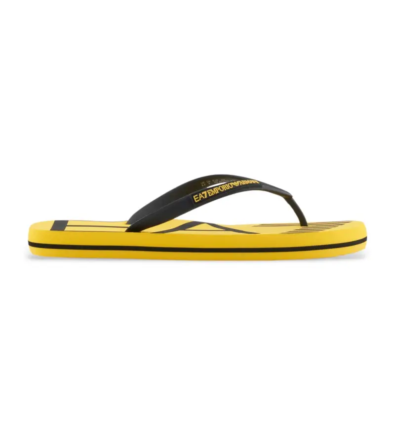 unisex XCQ004_XK196 Infradito con logo giallo (44), Basso, Nessuno, Beachwear