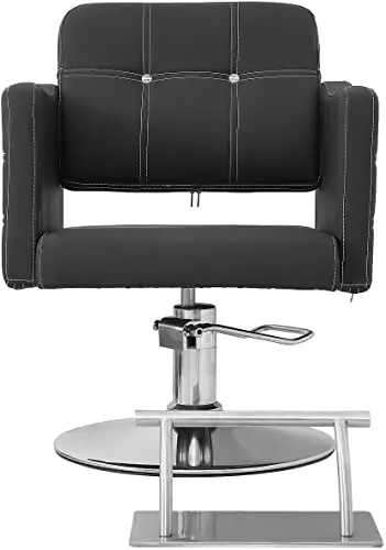 EARETAH Supporto per piedi Poggiapiedi Supporto Metallo per Poltrone da Parrucchiere Bellezza Tatuaggio 30x19x20cm miniatura 2