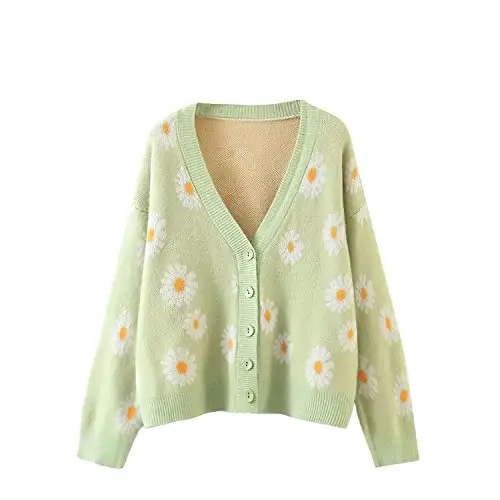 Ebossy Cardigan Donna Verde 3506596
