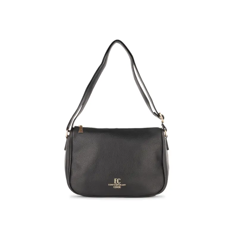 Borsa nera da donna con tracolla regolabile