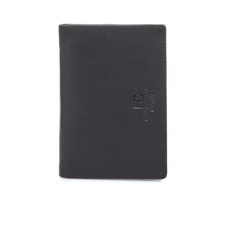 Portafoglio marrone da uomo con porta carte