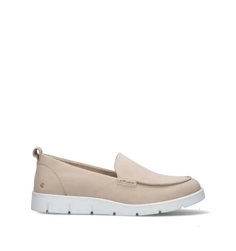 Mocassino donna beige in nabuk Vario