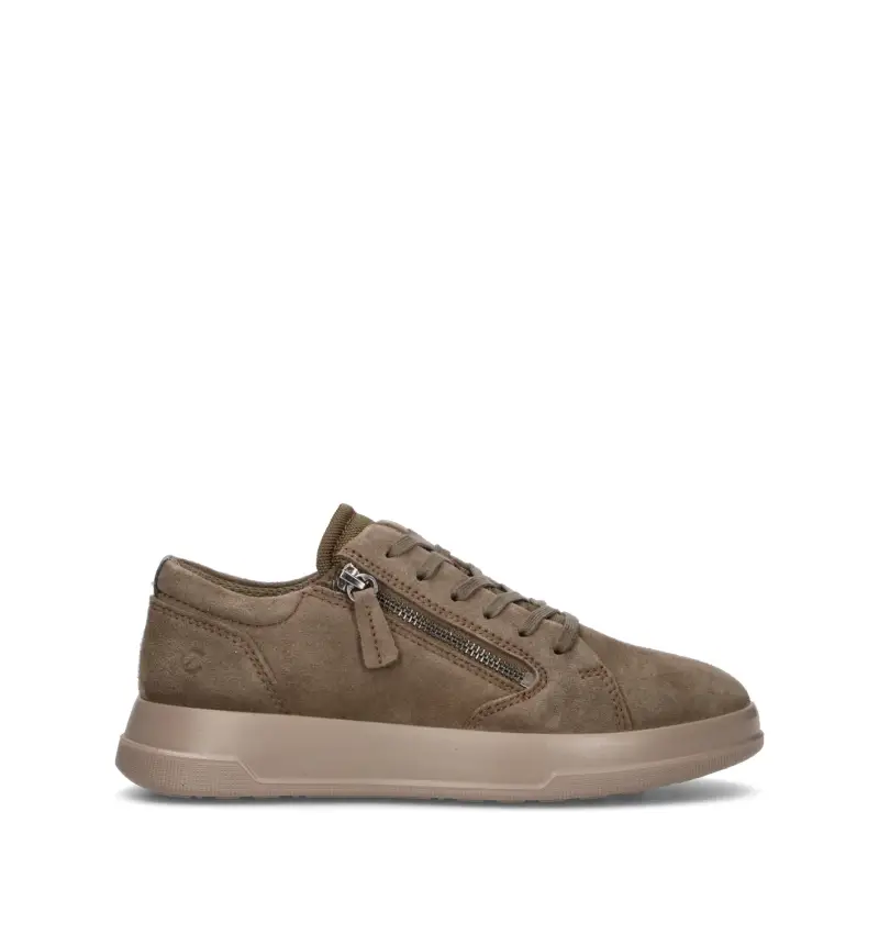 Sneaker donna taupe in suede Vario