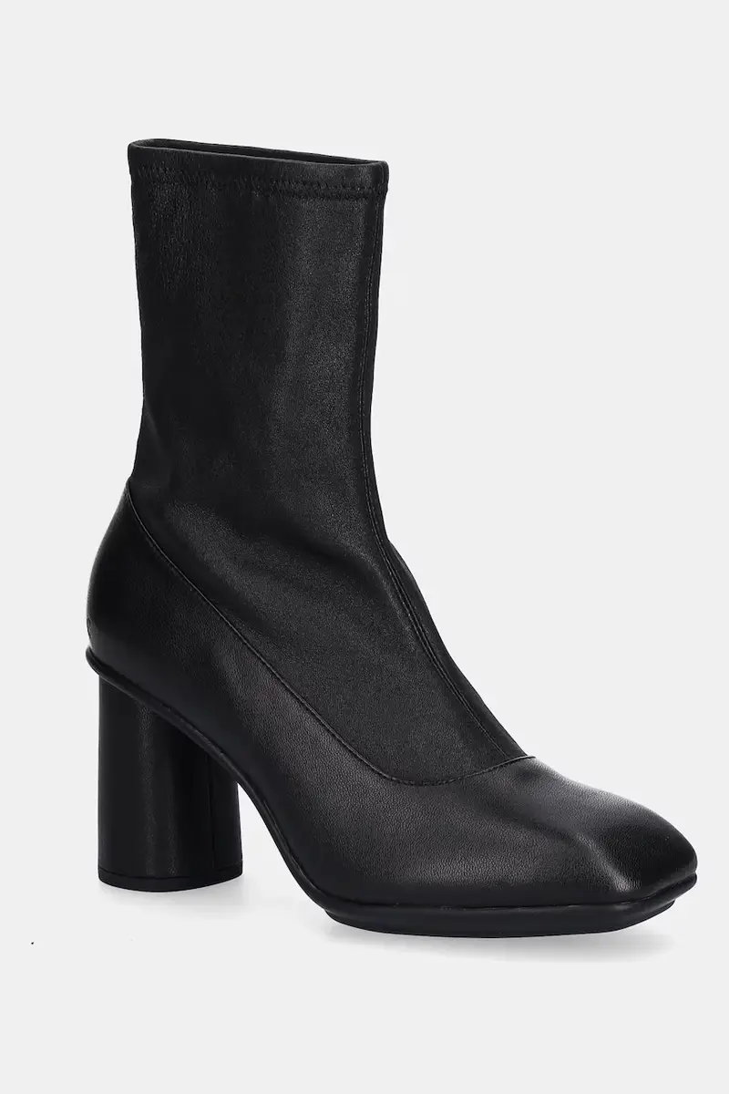 stivaletti alla caviglia in pelle Sculpted Alba 65 Boot donna colore nero 234813-51052