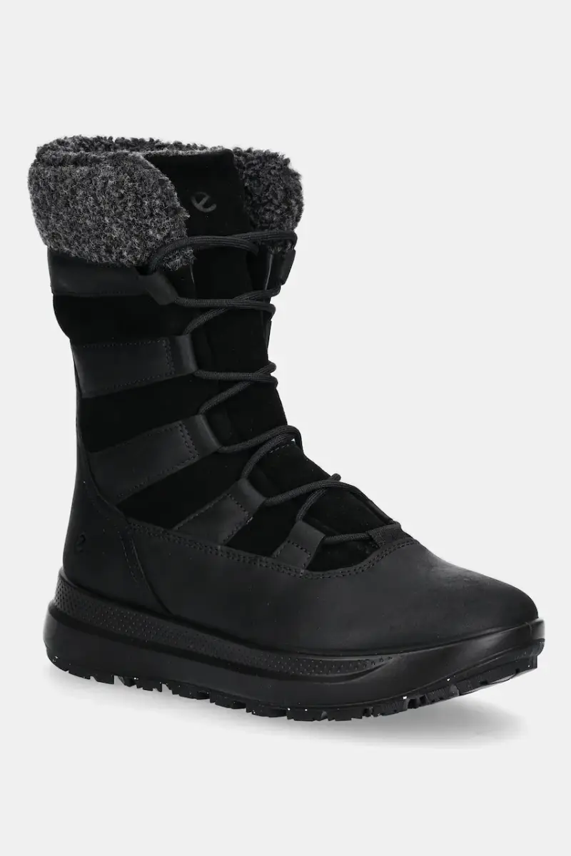 stivali da neve in pelle Solice Mid Wp 200G Pl colore nero 420213-51052