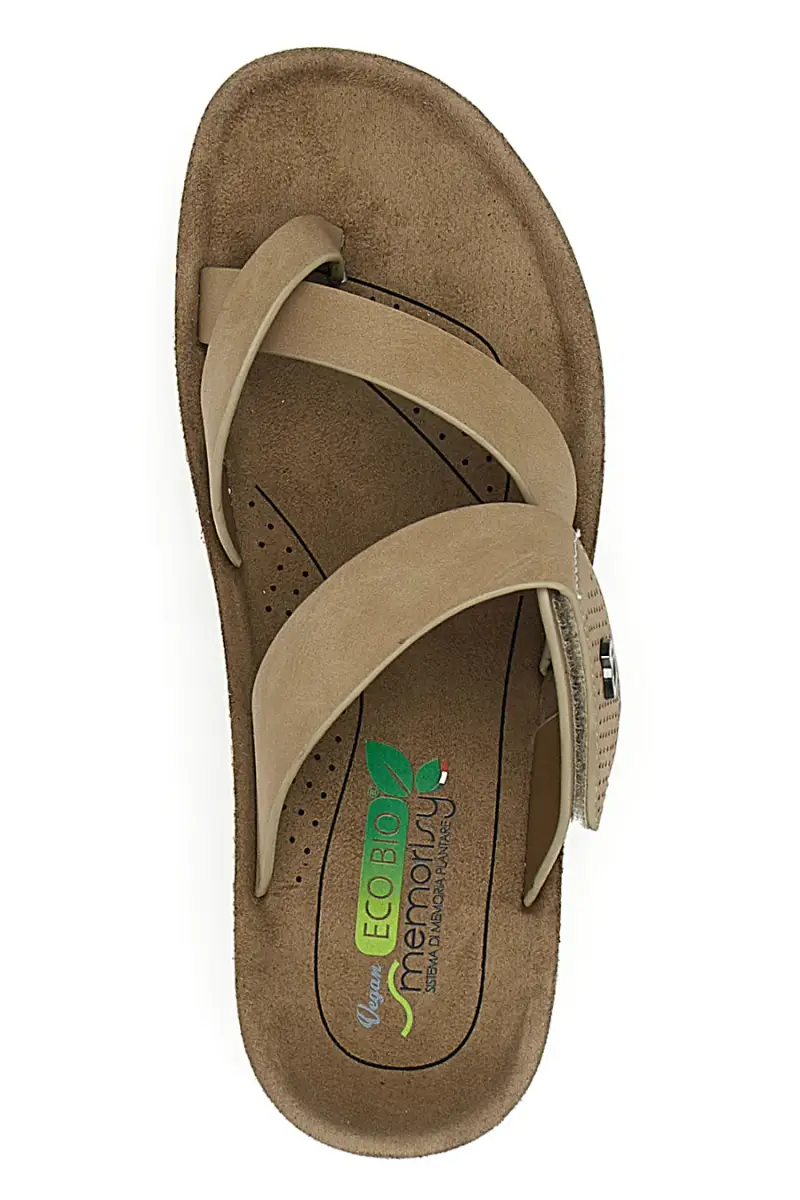 Ciabatte con Infradito Taupe Eco Bio J532334 [TAUPE] miniatura 3