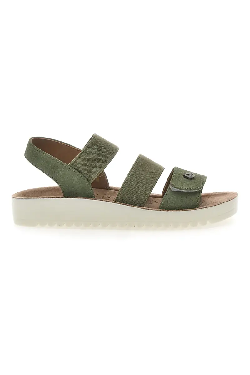 Sandali con Elastico Verde Eco Bio J526201 [OLIVE]