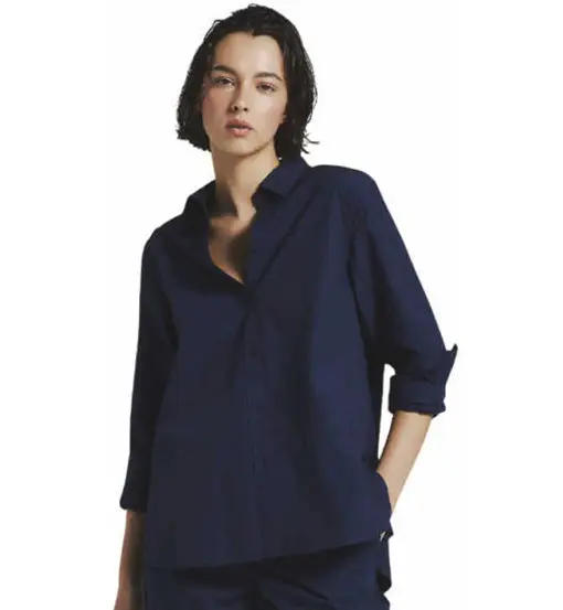 Alfreda W - camicia maniche lunghe - donna Blue