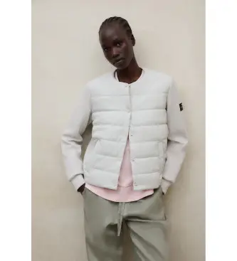 per donna MCWGAHYAYLA00987S26-132 Cappotto ibrido Ayla, bianco sporco (XS), Casual, Polister riciclato, Sostenibile