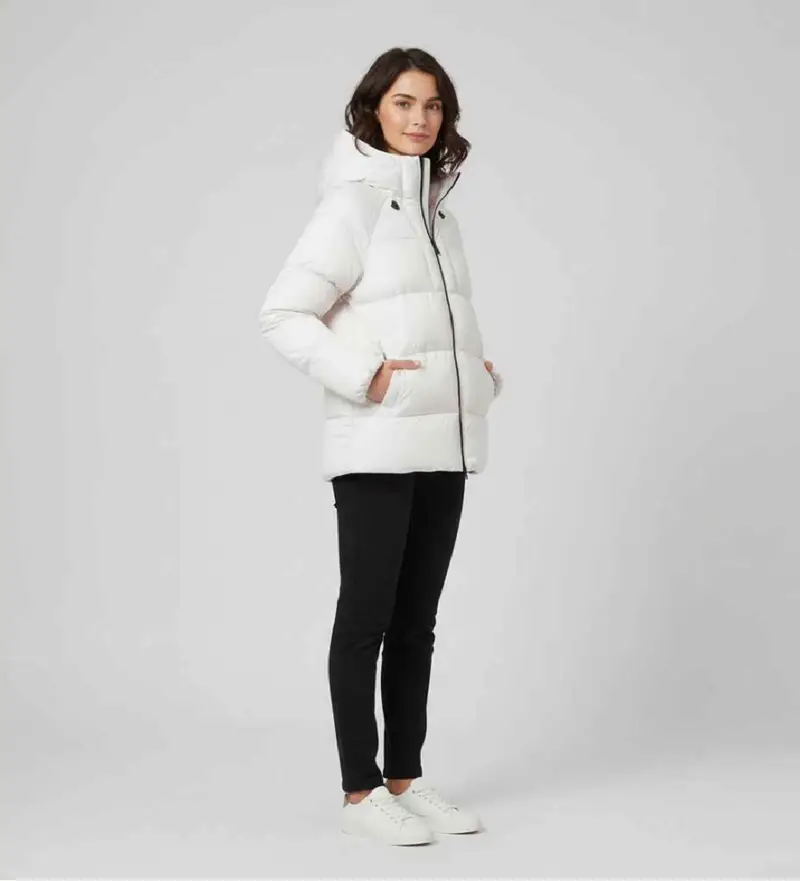 Ecoalf Giacca Donna Fuji Bianco Casual in Poliestere Riciclato