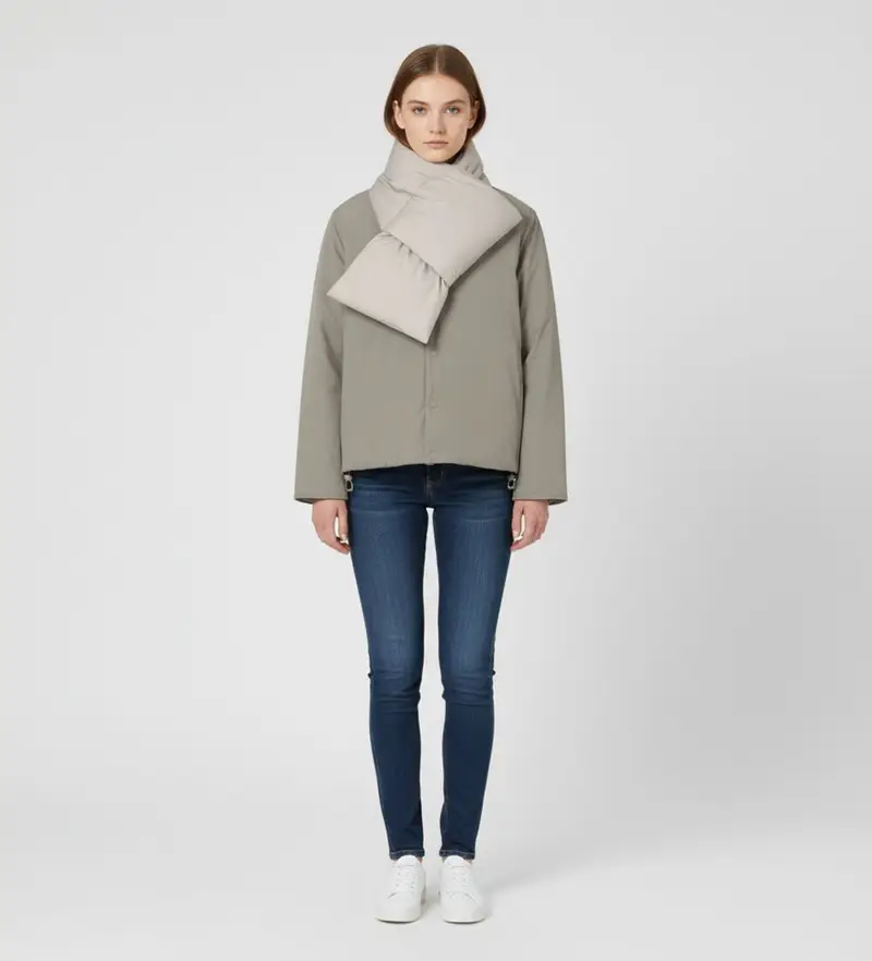 per donna MCWGAJKGERES0406W25-357 Giacca doppia beige Geres (M), Casual, Poliamide, Sostenibile