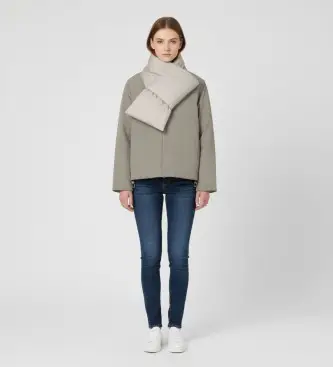 per donna MCWGAJKGERES0406W25-357 Giacca doppia beige Geres (XS), Casual, Poliamide, Sostenibile