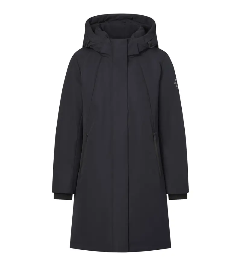 per donna. MCWGAJKGLAMO0255W25-319 Cappotto glamour nero (M), Casual, Polister riciclato, Sostenibile