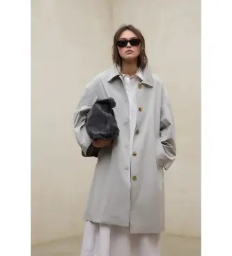 per donna MCWGAJKSTONG0042S26-021 Giacca color bianco sporco resistente (S), Beige, Casual, Polister riciclato, Sostenibile