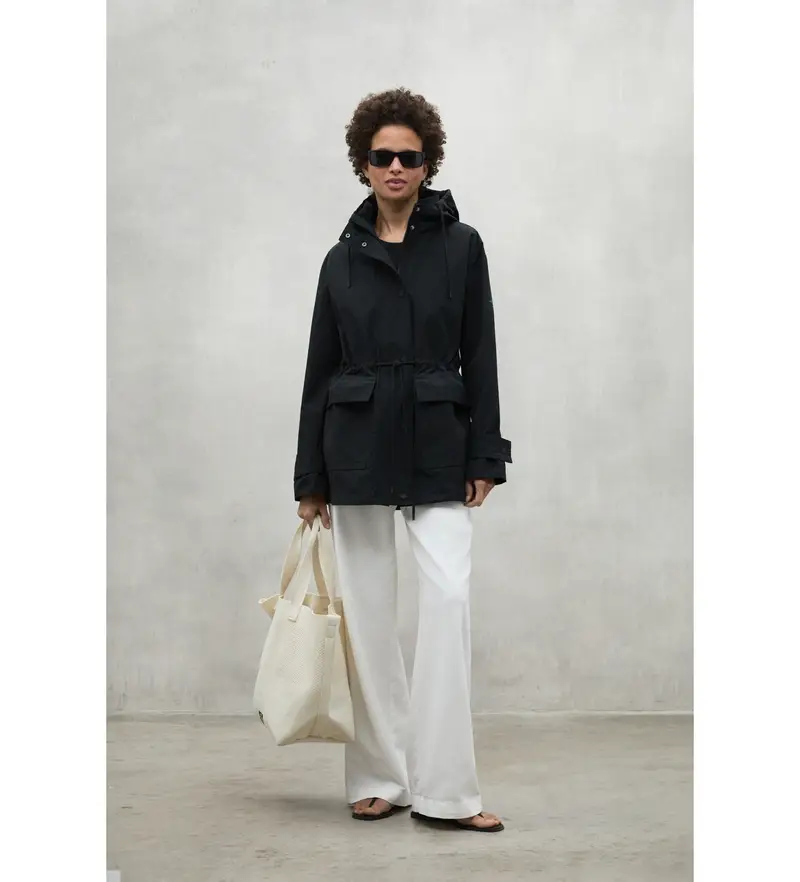 per donna. MCWGAJKTABUR0042S25-319 Giacca nera Tabur (XS), Nero, Casual, Polister riciclato, Sostenibile