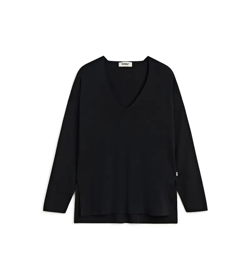 per donna MCWGAKNGRACI0665S25-319 Maglione Gracili nero (S), Casual, Lyocell, Sostenibile