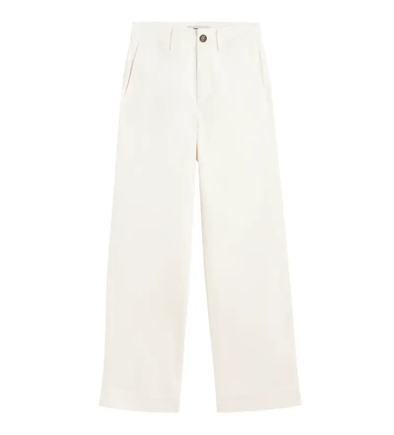 per donna MCWGAPAARAS00269S24-001 Pantaloni beige Aras (36), Casual, Cotone biologico, Sostenibile