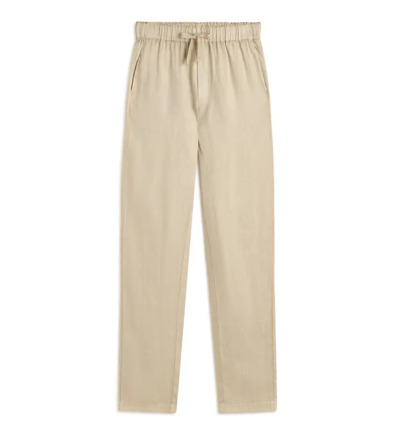 Ecoalf Pantaloni Indo beige donna in lino
