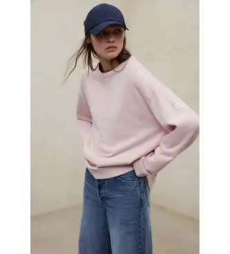 per donna MCWGASTANKAR0856S26-668 Felpa rosa Ankara (XS), Casual, Cotone biologico, Sostenibile