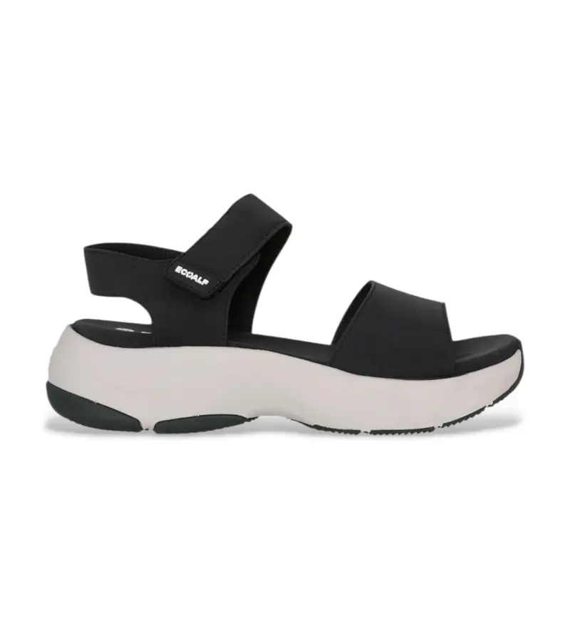 per donna. MCWSHSACARLA0048S25-319 sandali neri Carla (38), Nero, Velcro, Casual, Sostenibile