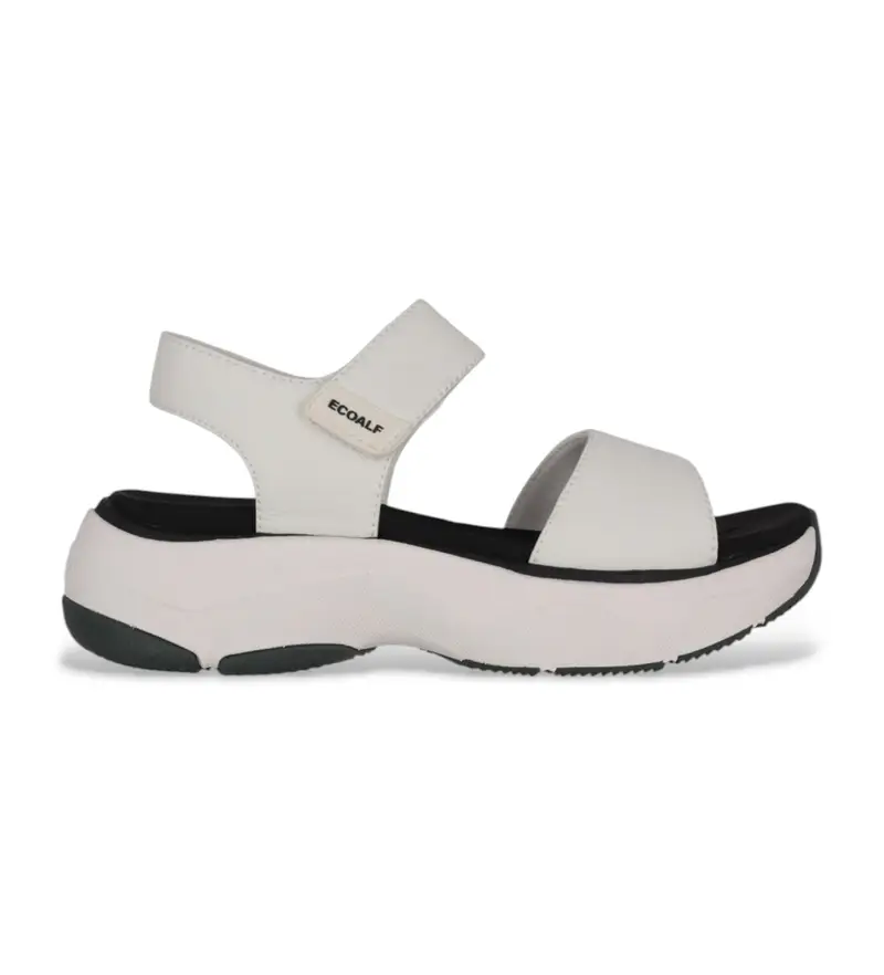 per donna MCWSHSACARLS0048S25-001 sandali bianchi Carla (40), Bianco, 3 a 5cm, Velcro, Casual, Sostenibile