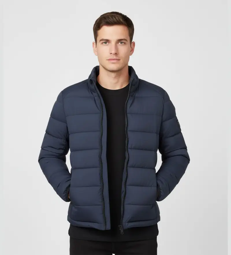 per uomo MCMGAJKBERET0987W25-601 Giacca basco blu (S), Casual, Polister riciclato, Sostenibile