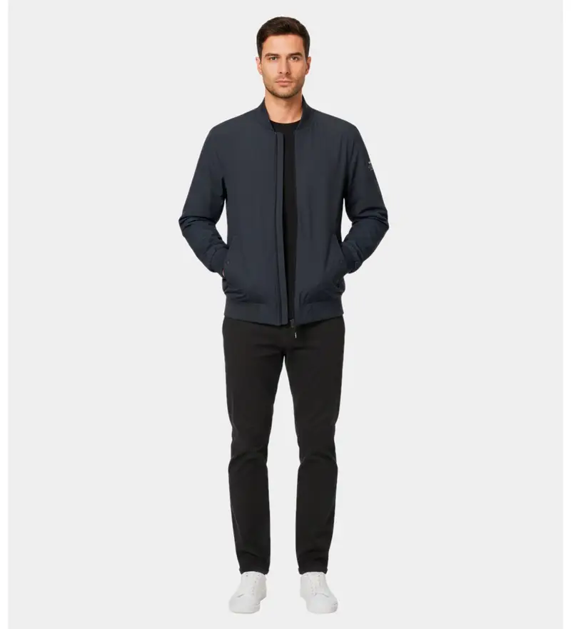 per uomo MCMGAJKJAIME0050W25-161 Giacca blu navy Jaime (L), Casual, Polister riciclato, Sostenibile