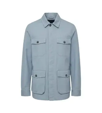 per uomo MCMGAJKSAHAR0753S25-345 Giacca Sahara Blu (L), Casual, Cotone, Sostenibile