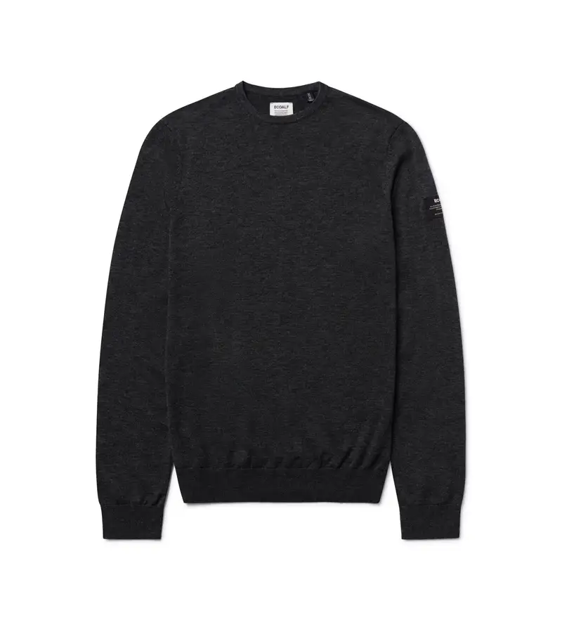 per uomo MCMGAKNBAYON0666W24-319 Maglione Bayonne nero (M), Casual, Sostenibile, Lana Riciclata